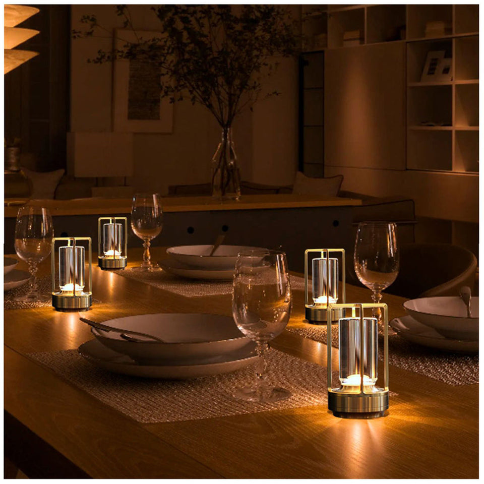 Lampe de Table LED Sans Fil: Style Industriel Haut de Gamme