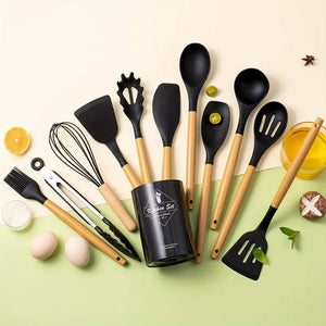 Ensemble D'ustensiles De Cuisine En Silicone 12 Piéces