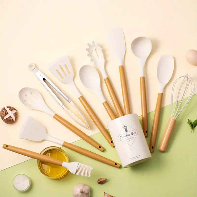 Ensemble D'ustensiles De Cuisine En Silicone 12 Piéces