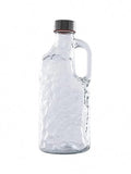Bouteille en verre avec bouchon hermétique pour eau, jus, lait avec poignée, 1000ml