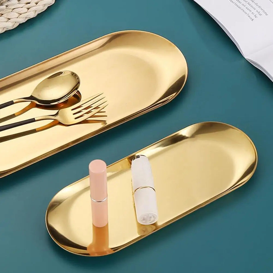 3 Plateau Décoratif Doré pour Évier de Cuisine