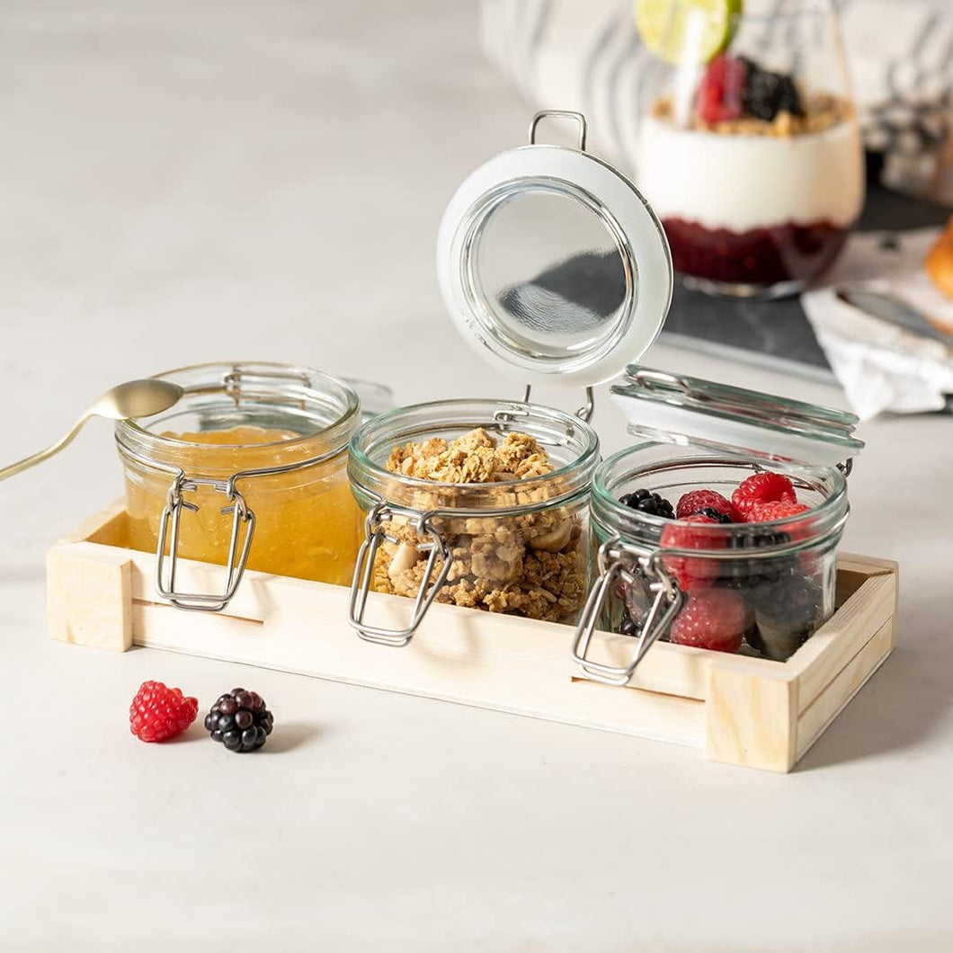 3 Pots à Usages Multiples pour Confiture, Tapas et Desserts