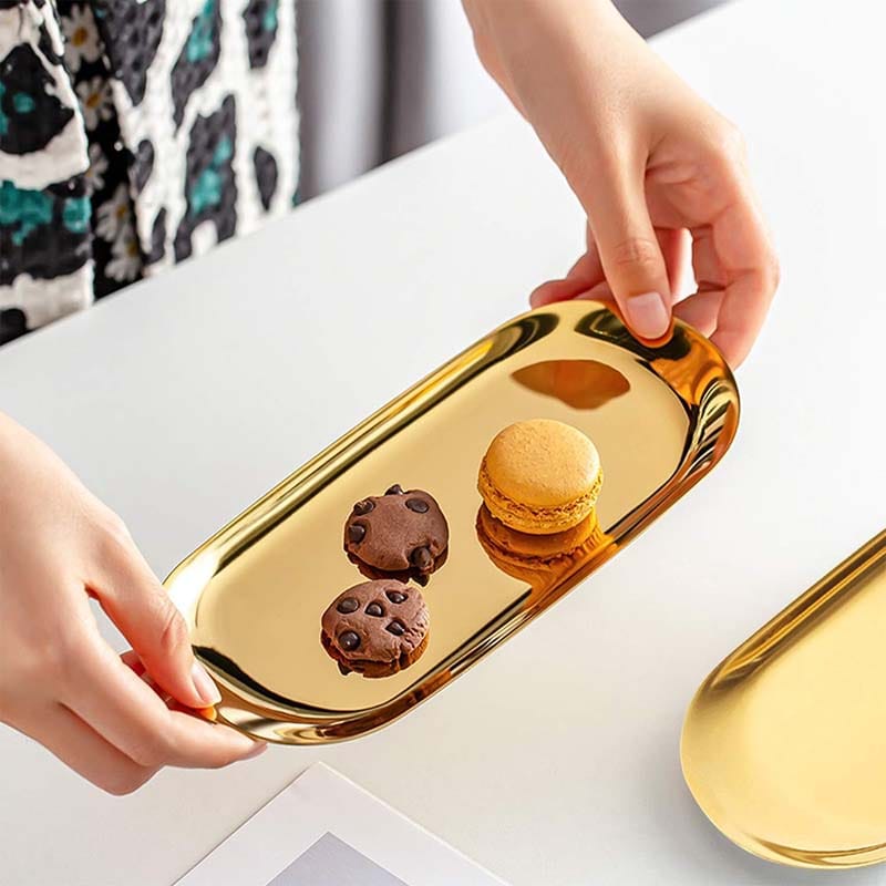 3 Plateau Décoratif Doré pour Évier de Cuisine