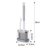 Brosse de Toilette 2-en-1 en Silicone