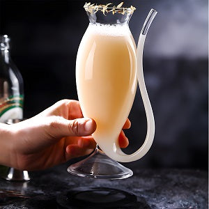 3 Verre à Cocktail Créatif avec Paille 300ML