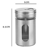 6 Pots à Épices en Métal pour Sel et Poivre