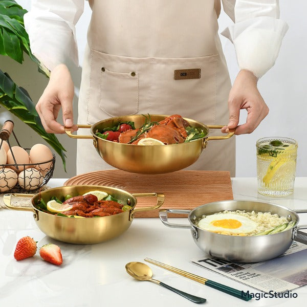 3 Casserole Durable en acier inoxydable 18-22cm