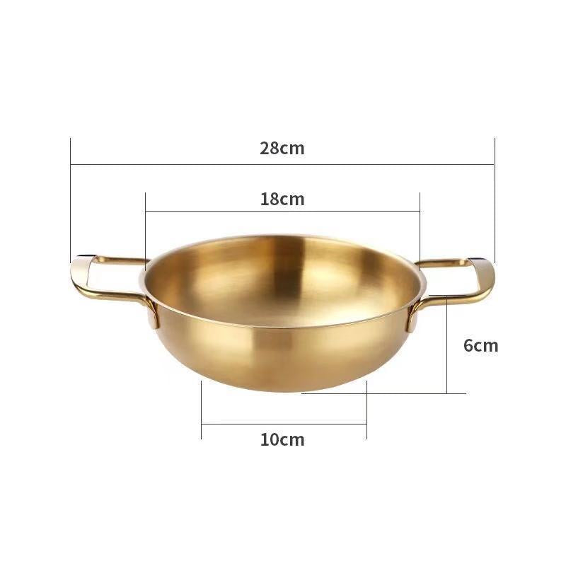 3 Casserole Durable en acier inoxydable 18-22cm