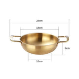 3 Casserole Durable en acier inoxydable 18-22cm