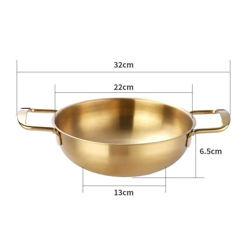 3 Casserole Durable en acier inoxydable 18-22cm