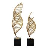 Élégance Statue de Décoration en Marbre avec Ornements en Coquille