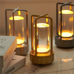 Lampe de Table LED Sans Fil: Style Industriel Haut de Gamme