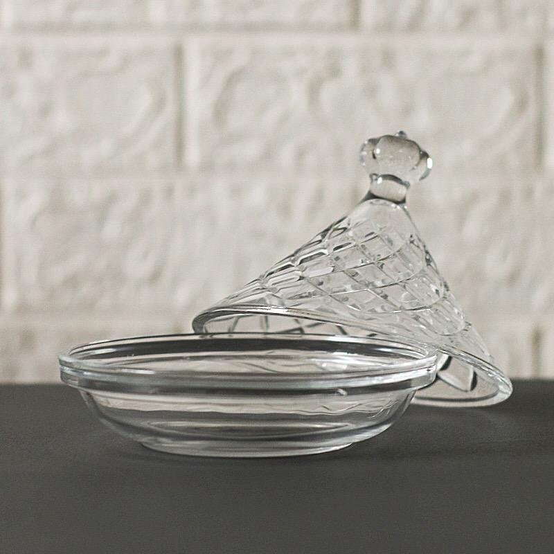 3 Tajine en Verre pour Noix et Trempette