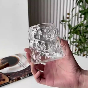 3 Tasse en Verre en Forme de Raisin pour une Dégustation Élégante