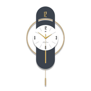 Horloge Murale en Métal avec Mouvement Silencieux, Sans Tic-Tac