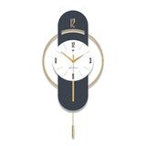 Horloge Murale en Métal avec Mouvement Silencieux, Sans Tic-Tac