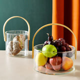 Panier à Fruits Transparent avec Poignée