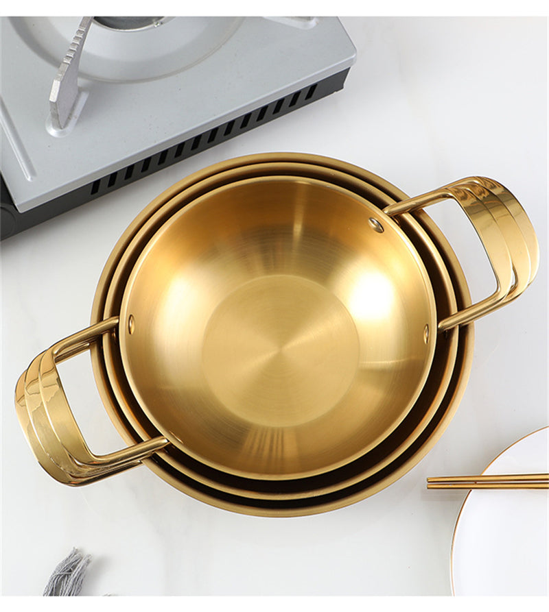 3 Casserole Durable en acier inoxydable 18-22cm