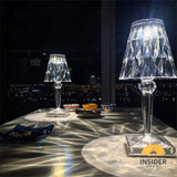 Lampe de Table Diamant - Élégance Cristalline