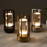 Lampe de Table LED Sans Fil: Style Industriel Haut de Gamme
