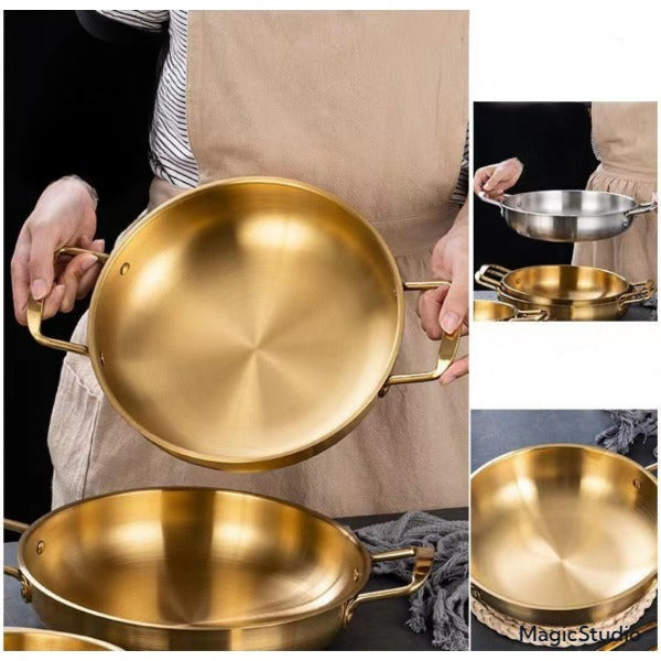 3 Casserole Durable en acier inoxydable 18-22cm
