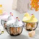 rangement de poule en céramique