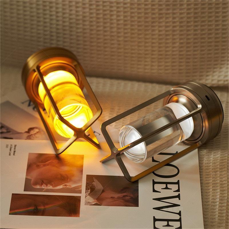 Lampe de Table LED Sans Fil: Style Industriel Haut de Gamme