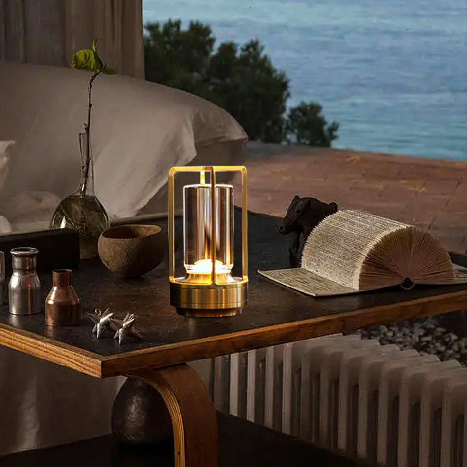 Lampe de Table LED Sans Fil: Style Industriel Haut de Gamme