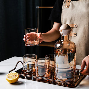 Carafe en verre Transparent, style nordique créatif (7 pièces)