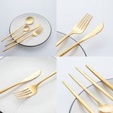 Ensemble de Vaisselle en Or 24 pièces : Élégance et Luxe pour Vos Repas