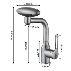 Robinet Complet moderne multifonctionnel à 4 modes avec rotation à 360°