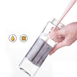 Bouteille d'huile carrée en verre à fermeture automatique,
