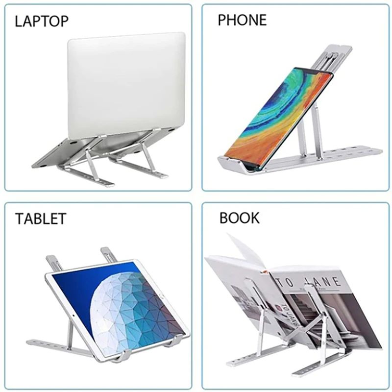 SUPPORT ANTIDÉRAPANT PLIABLE POUR ORDINATEUR/TABLETTE/PORTABLE