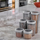 3 Boîte de rangement ronde pour cuisine