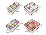 4 Boîtes de Rangement Pliables pour Lingerie