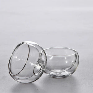 6 Tasses en Verre Isolé 50 ML