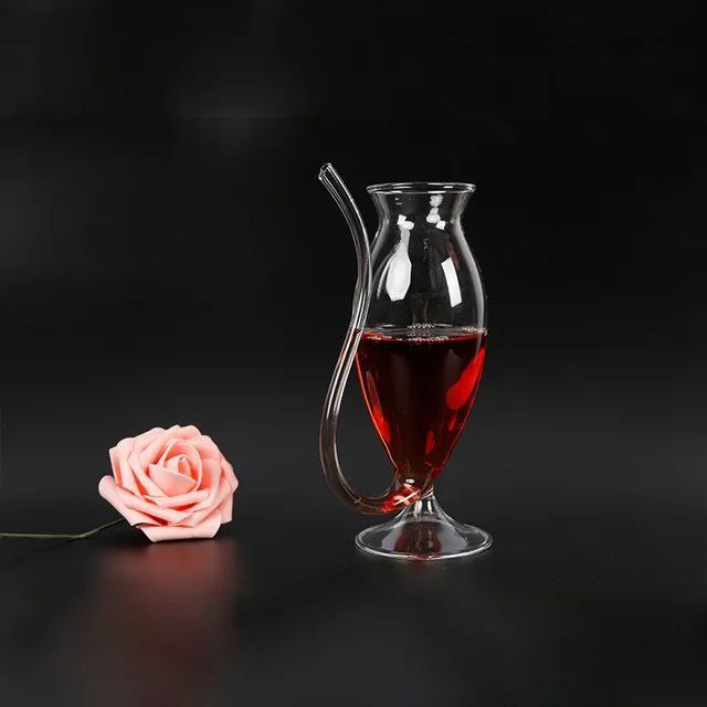 3 Verre à Cocktail Créatif avec Paille 300ML