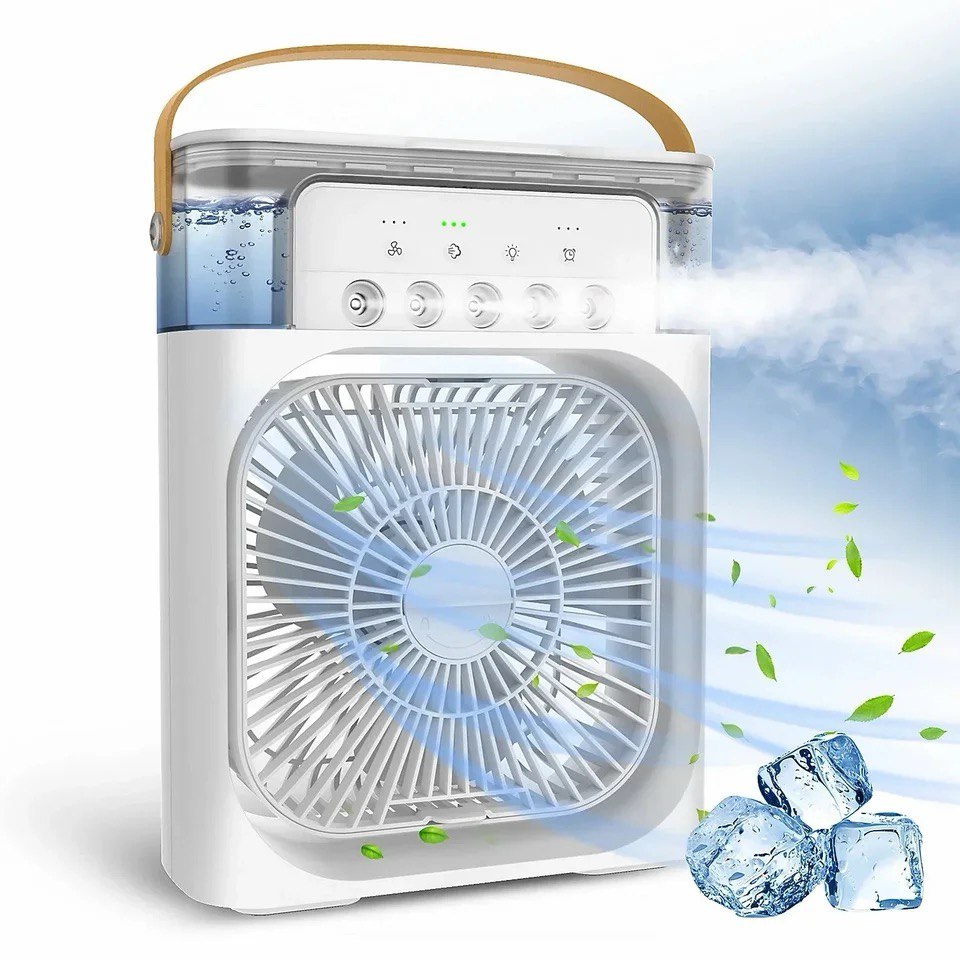 Ventilateur Brumisateur d'Air 3-en-1 avec Humidificateur et Purificateur