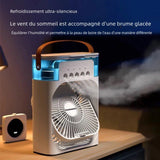Ventilateur Brumisateur d'Air 3-en-1 avec Humidificateur et Purificateur