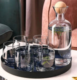 Carafe en verre Transparent, style nordique créatif (7 pièces)
